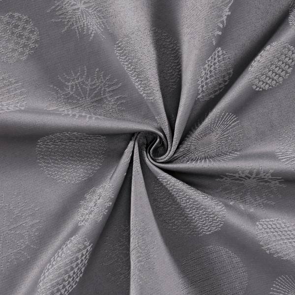 Mitteldecke 210927 Silber - Textil - 80 x 1 x 80 cm