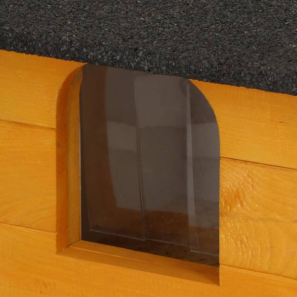 Katzenhaus DH001 YELLOW Gelb - Massivholz - 39 x 30 x 54 cm