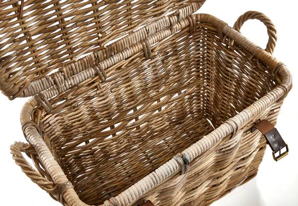 Universalkorb Laura Grau - Rattan - 33 x 46 x 61 cm