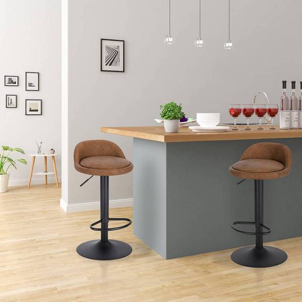Barhocker Ronny (4er Set) Braun