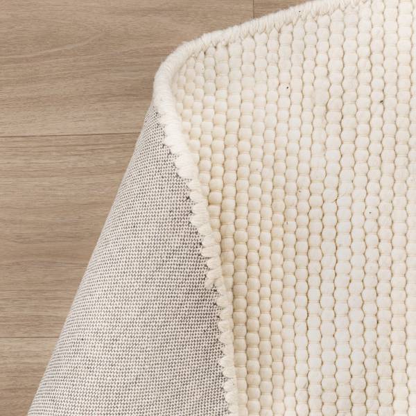 Wollteppich Organisch Feline Weiß - 152 x 245 cm