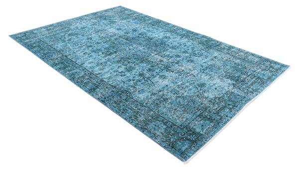 Vloerkleed Ultra Vintage CCL turquoise - wol - 160 x 1 x 272 cm
