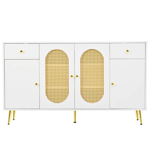 Sideboards ObsidianIst Weiß - Holzwerkstoff - 140 x 82 x 35 cm