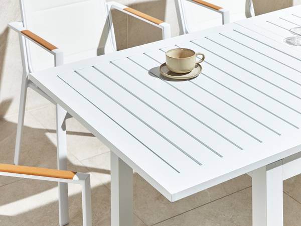 Tuintafel SKALOMA wit