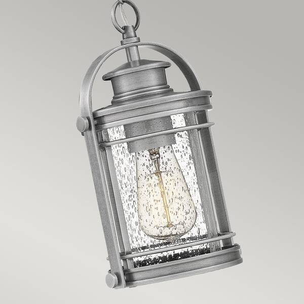 Quoizel Lampe suspendue extérieure Argenté - Métal - 17 x 29 x 14 cm