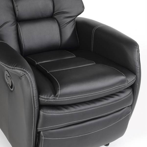 Fernsehsessel SOPHIE Schwarz - Microfaser - Polyester - 72 x 106 x 87 cm