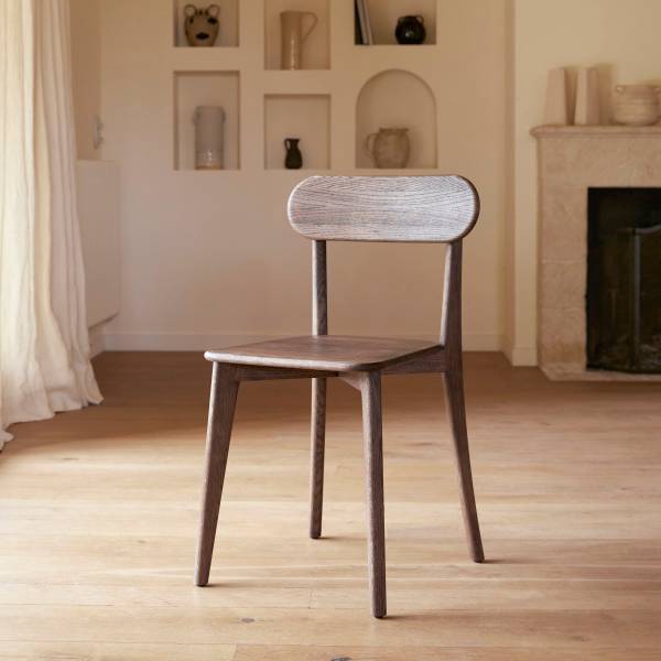 Stuhl Abel Braun - Mahagoni - 49 x 84 x 49 cm