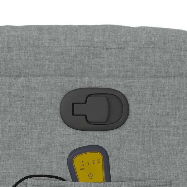 Fauteuil inclinable de massage 3032772 Gris - Polyester - 77 x 99 x 93 cm