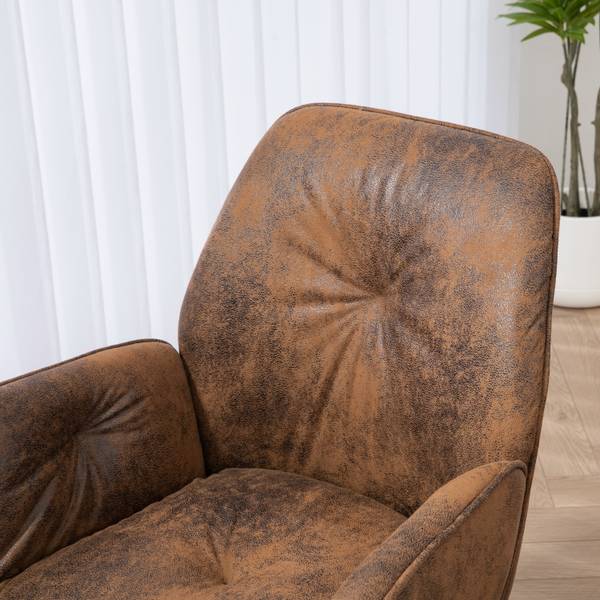 Bürostuhl CALF 2er-Set Braun - Textil - 60 x 83 x 60 cm