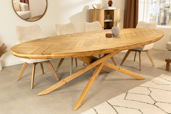 Esstisch WOOD SCULPTURE Braun - Massivholz - 240 x 75 x 110 cm