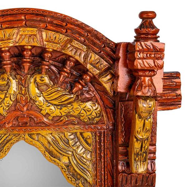 Miroir 4523313361 Marron - Bois massif - 59 x 51 x 10 cm