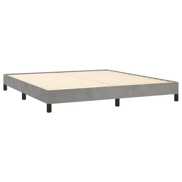 Bettgestell 3016042-3 Hellgrau - 183 x 25 x 203 cm