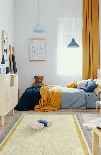 Kinderteppich  OSCAR Grau - 160 x 230 x 160 cm