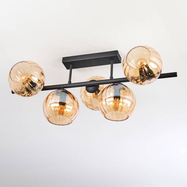 Deckenleuchte Cesaro Orange - Metall - 31 x 28 x 70 cm