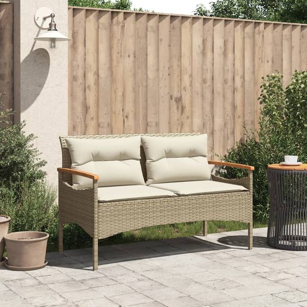 Gartenbank 3034168 Beige - Stahl - 116 x 74 x 62 cm