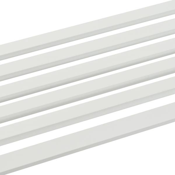 Tuinbank 2 personen staal wit