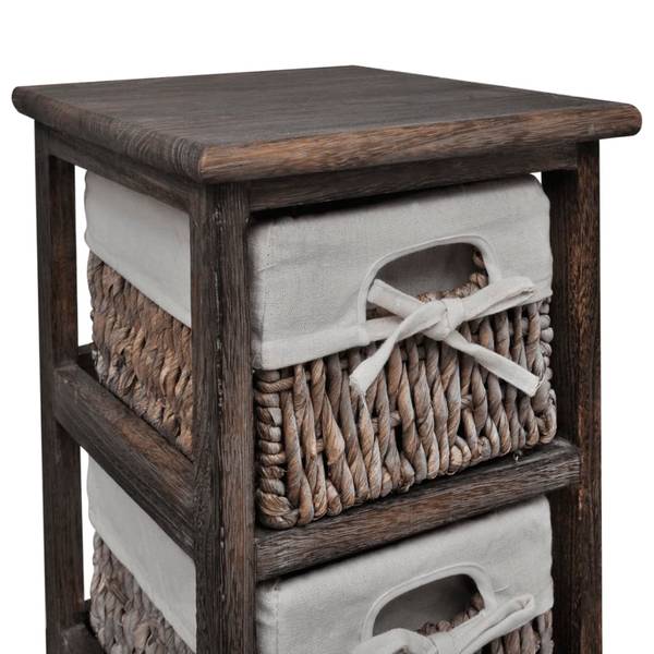 Étagère de rangement 290716-3 Marron - Paulownia - 28 x 90 x 25 cm