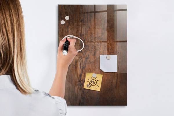 Magnettafel Wenge 40 x 60 cm