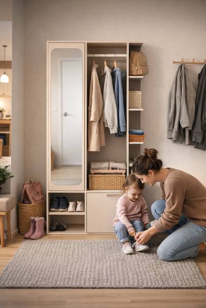 Garderobe Mela Beige