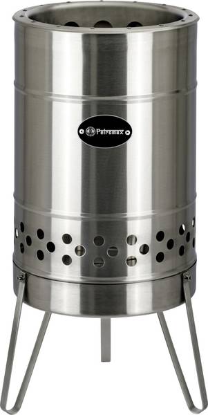 Feuertonne PYRON Silber - Metall - 45 x 74 x 45 cm
