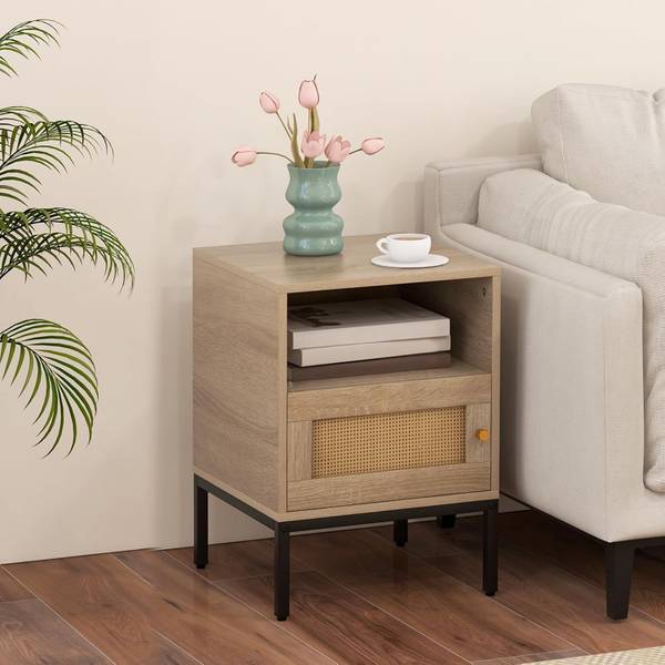 Nachttisch TG32842AM-3DE Braun - Holzwerkstoff - 40 x 57 x 40 cm