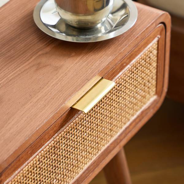 Nachttisch MALI Braun - Rattan - 42 x 50 x 34 cm