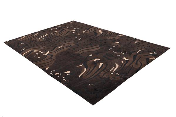 Tapis Darya XXXII Noir - Laine - 175 x 1 x 239 cm