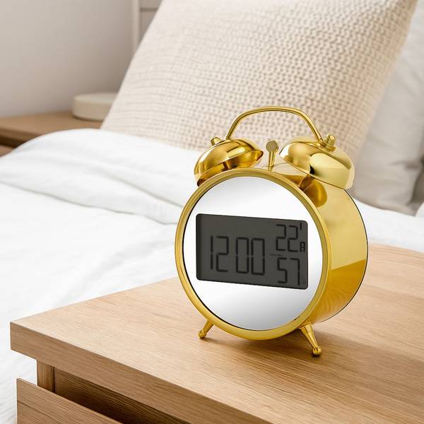 Wecker 18560402 Gold - Polyester PVC - 5 x 13 x 9 cm