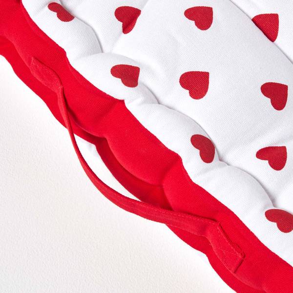 Zitkussen harten rood - 50 x 10 x 50 cm