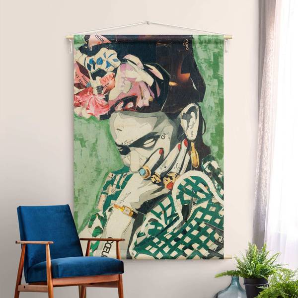 Wandteppich Frida Kahlo Collage No.3 110 x 165 cm