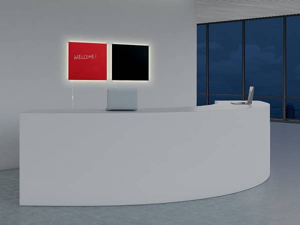 Magnettafel Artverum GL402 Rot - Glas - 48 x 1 x 48 cm