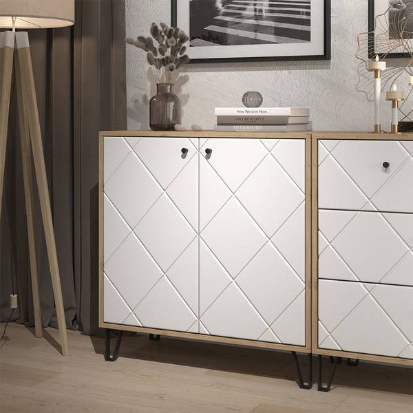 Kommode Nizza 57496 Braun - Holzwerkstoff - 81 x 83 x 41 cm