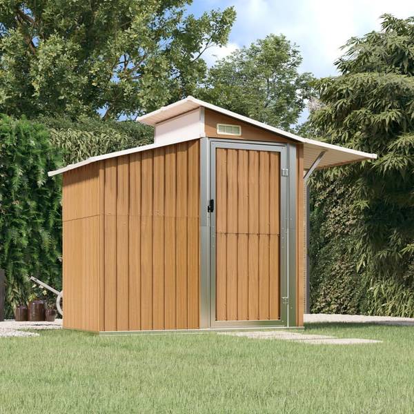 Geräteschuppen 3006855 Braun - Stahl - 270 x 208 x 130 cm