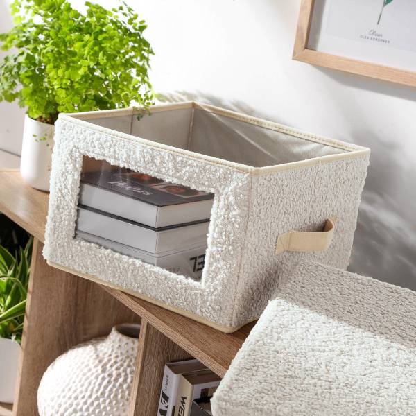 Aufbewahrungsbox 22185 Beige - Polyester - 28 x 30 x 40 cm