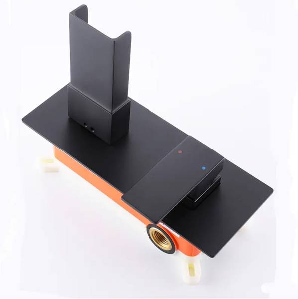 Waschbecken wasserhahn 007 Schwarz - Messing - 23 x 10 x 14 cm