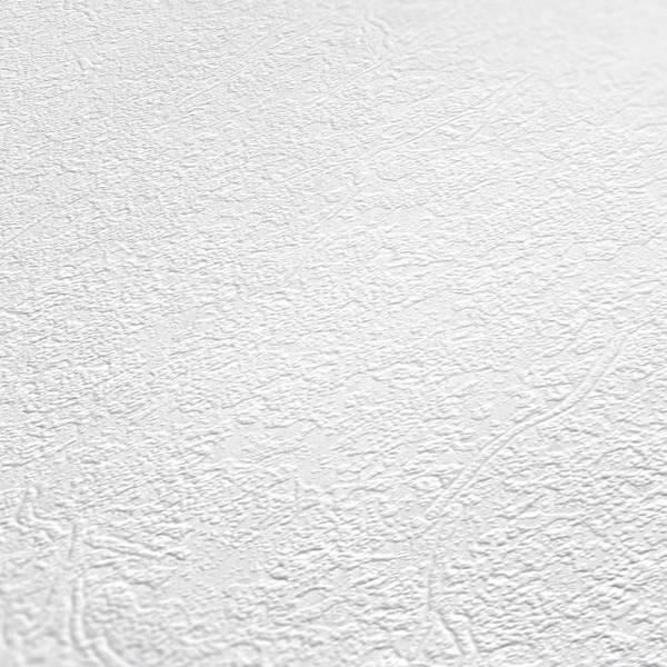 Vliestapete Putzoptik Überstreichbar Weiß - Fleece - 53 x 1005 x 1 cm