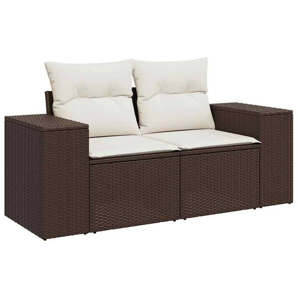 Garten-Lounge-Set 3034519-2 7-teilig Braun - Creme