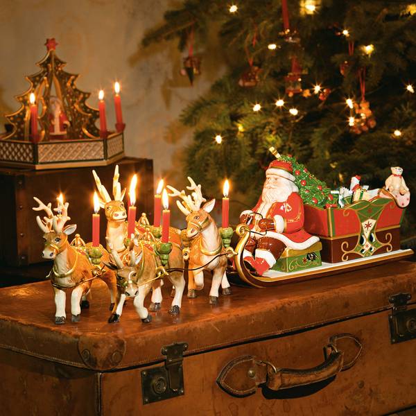 Villeroy & Boch Santa's Schlittenfahrt Porzellan - 70 x 16 x 22 cm
