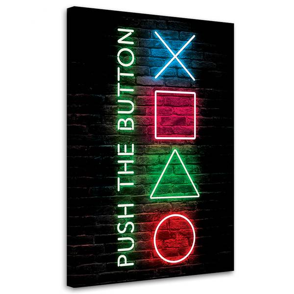 Tableau déco inscription boutons pour 40 x 60 cm