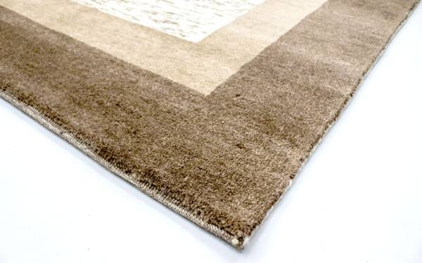 Kurzflorteppich Naturals Beige - Wolle - 141 x 2 x 207 cm