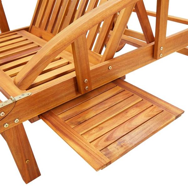 Chaise longue 3009260-3 (lot de 2) Blanc crème