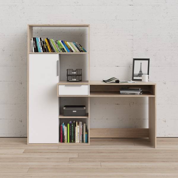 Bureau FUNCTION zwart - plaatmateriaal op houtbasis - 61 x 156 x 163 cm