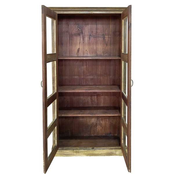Vitrine 4523305649 Braun - Massivholz - 110 x 180 x 45 cm