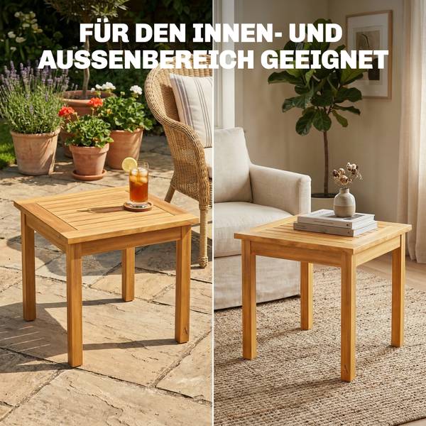 Balkontisch 84G-859V00TK Braun - Akazie - 48 x 46 x 48 cm