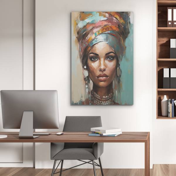 AKUSTIKBILD Frau Modern 70 x 100 cm