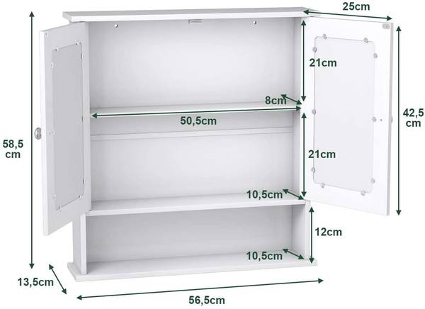 Spiegelschrank Badezimmer Weiß