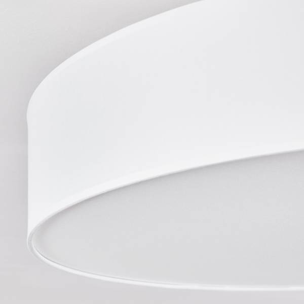 Deckenleuchte Mels Silber - Weiß - 63 x 22 x 63 cm