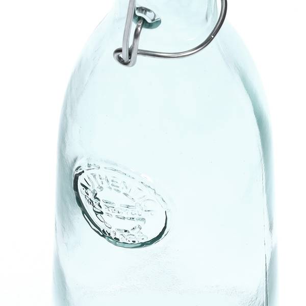 Glasflasche "Recycled" m Weiß - Glas - 10 x 28 x 10 cm