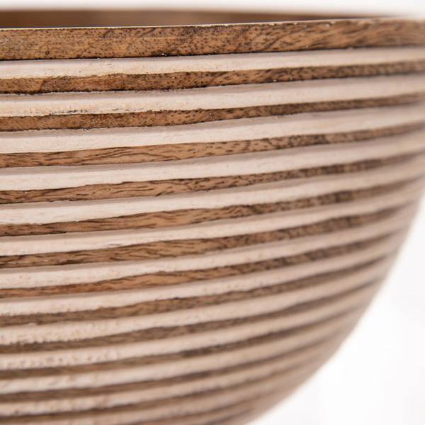 Schüssel 120286 Braun - Massivholz - 25 x 13 x 25 cm