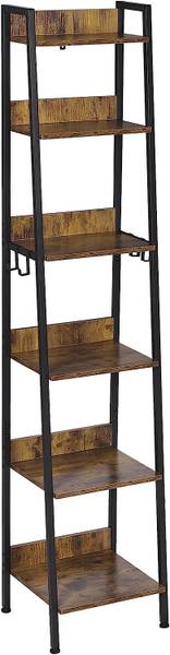 Standregal Sylvia Schwarz - Eiche - 41 x 187 x 36 cm